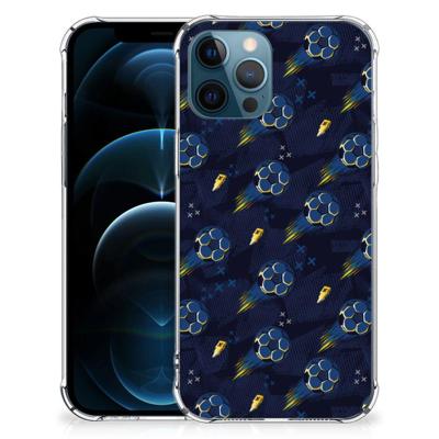 Doorzichtige Silicone Hoesje voor iPhone 12 | 12 Pro Voetbal Doorzichtige Silicone Hoesje voor iPhone 12 | 12 Pro Voetbal