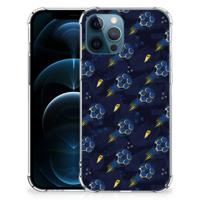 Doorzichtige Silicone Hoesje voor iPhone 12 | 12 Pro Voetbal - thumbnail