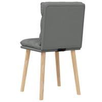 Eetkamerstoelen 2 st stof donkergrijs - thumbnail