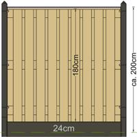 Berton paal Schelde antraciet gecoat eindmodel 277 cm Tuindeco - Tuindeco - thumbnail