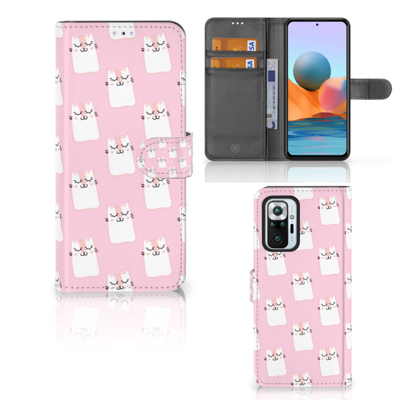 Xiaomi Redmi Note 10 Pro | Telefoonhoesje | Met pasjeshouder | Sleeping Cats Xiaomi Redmi Note 10 Pro | Telefoonhoesje | Met pasjeshouder | Sleeping Cats