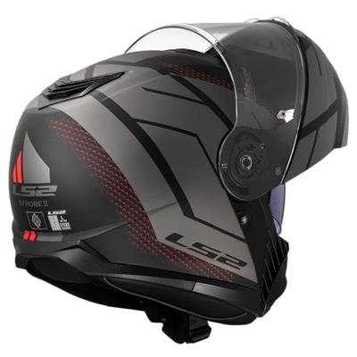 LS2 opklaphelm "ff908 strobe ii code" helmet ff908 stro. ii code l black/grey matt