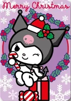 Hello Kitty Kuromi Christmas Fleece deken 100 x 140 cm - thumbnail