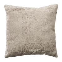 Kussen jacquard geschubt - bruin - 45x45 cm - thumbnail