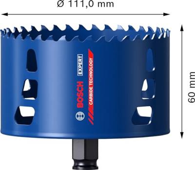 Bosch Professional EXPERT Tough Material gatzaag 111mm - 2608900441 Bosch Professional EXPERT Tough Material gatzaag 111mm - 2608900441
