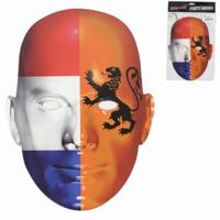 Mask-arade nederlandse vlag masker 28,5 cm | 24 stuks - thumbnail