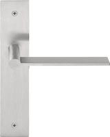 Formani Mathieu Bruls EDGY EGP236SFC deurkruk ongeveerd op schild blind - mat RVS - thumbnail