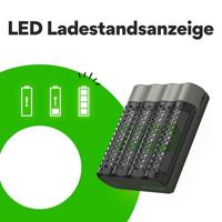 GP Batteries ReCyko+ M452 batterij-oplader Huishoudelijke batterij USB - thumbnail