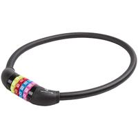 Messingschlager M-wave cijfer-kabelslot silicone zwart 65cm12mm - thumbnail