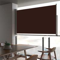 Tuinscherm uittrekbaar 140x300 cm bruin - thumbnail