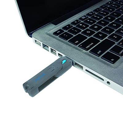 LogiLink USB-A-poortslot USB PORT LOCK, 1 KEY Zilver, Blauw Sleutelslot Incl. 1 sleutel AU0044