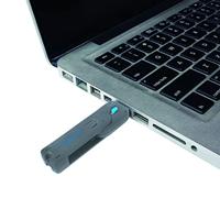 LogiLink USB-A-poortslot USB PORT LOCK, 1 KEY Zilver, Blauw Sleutelslot Incl. 1 sleutel AU0044 - thumbnail