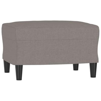 4-delige Loungeset met kussens stof taupe