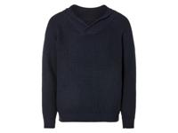 LIVERGY Heren gebreide pullover (XL, Marineblauw) - thumbnail