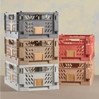 Set van opstapelbare opbergboxen Donker grijs 50 x 33 x 25 cm - thumbnail