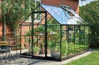 Tuinkas Qube 610 zwart, veiligheidsglas 3mm/1 - Royal well - thumbnail