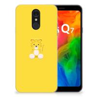 LG Q7 Telefoonhoesje met Naam Baby Leopard - thumbnail
