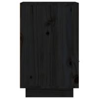 Nachtkastjes 2 st 40x34x55 cm massief grenenhout zwart - thumbnail