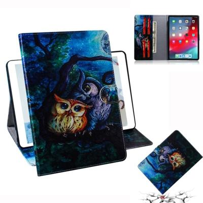 Olie uil patroon horizontale Flip lederen case voor iPad Pro 11 inch (2018) met houder & Card slot & portemonnee