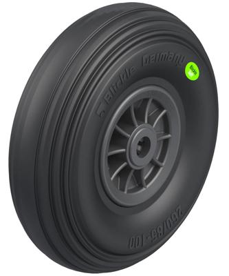 Blickle VWPP 260/20R Wiel met hoog draagvermogen Wieldiameter: 260 mm Draagvermogen (max.): 200 kg 1 stuk(s)