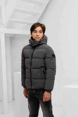 Malelions Donn Puffer Winterjas Kids Grijs - Maat 176 - Kleur: Grijs | Soccerfanshop