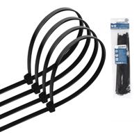 Zwarte Nylon Tie Wraps 3.6x250 mm - 40 Stuks - Weerbestendig - thumbnail