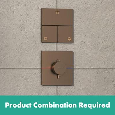 Hansgrohe ShowerSelect Comfort E stopkraan inbouw voor 3 functies, Brushed Bronze