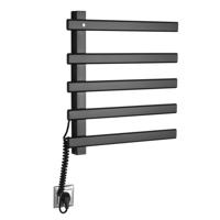 Handdoekradiator Sapho Elcor 48x52 cm 85 Watt Mat Zwart - thumbnail