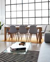 Kave Home Uitschuifbare Eettafel 'Briva' Eiken Naturel, 180 x 90cm - thumbnail