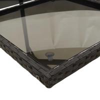 9-delige Tuinset poly rattan zwart - thumbnail