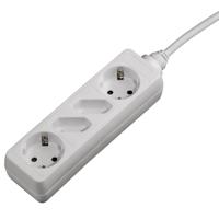 Hama Distribution Panel 4 Sockets Child-proof 1.4 M White - thumbnail