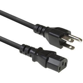 ACT AK5443 Stroomkabel/Netsnoer | USA Connector - C13 | Zwart | 1 meter