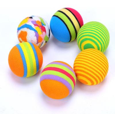 Nobleza Kattenspeelgoed - Regenboog balletjes - Schuim - 6 Stuks