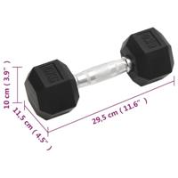 VidaXL Halters 2 st 12 kg totaal gietijzer - thumbnail