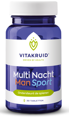 Vitakruid Multi Nacht Man Sport 100% Vegan 30