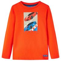 VidaXL Kindershirt met lange mouwen 104 felroranje - thumbnail