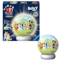 Ravensburger - bluey - 3d puzzle-ball nachtlicht - 73 stukjes - thumbnail