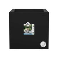 Elho Vivo Next vierkant plantenbak met wielen 40 cm living black - thumbnail