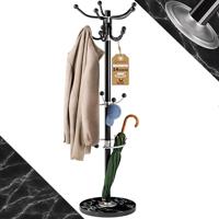 Monzana Bureaustoel - draaistoel - kruk - met - gestoffeerde - zitting - in - zwart - thumbnail