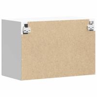 Keukenwandkast Lucca bewerkt hout betongrijs - thumbnail