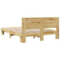 Bedframe hoofdeinde zonder matras 160x200 cm massief eikenhout - thumbnail
