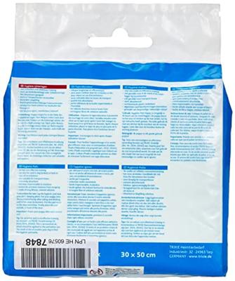 TRIXIE HYGIËNE-ONDERLEGGER NAPPY 50X30 CM 10X7 ST TRIXIE HYGIËNE-ONDERLEGGER NAPPY 50X30 CM 10X7 ST