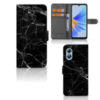 OPPO A17 | Bookcase | Marmer Zwart - Origineel Cadeau Vader - thumbnail