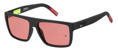 Tommy Hilfiger zonnebril 0004/S unisex cat.3 nylon zwart/roze Tommy Hilfiger zonnebril 0004/S unisex cat.3 nylon zwart/roze