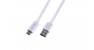 LMP 16652 USB-kabel, 1 m, USB-A, USB-C-stekker, zilverkleurig
