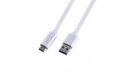LMP 16652 USB-kabel, 1 m, USB-A, USB-C-stekker, zilverkleurig - thumbnail