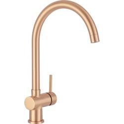 Tweedekans Saqu Shine keukenkraan hoge uitloop geborsteld koper 06101 Tweedekans Saqu Shine keukenkraan hoge uitloop geborsteld koper 06101