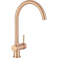 Tweedekans Saqu Shine keukenkraan hoge uitloop geborsteld koper 06093 - thumbnail