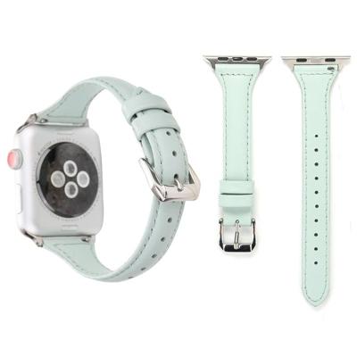 Eenvoudige manier lederen T Type horloge band voor Apple Watch serie 3 & 2 & 1 38mm