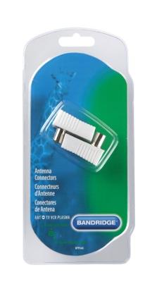 Bandridge Coaxconnector Male + Female Wit | 1 stuks - BPP646 BPP646